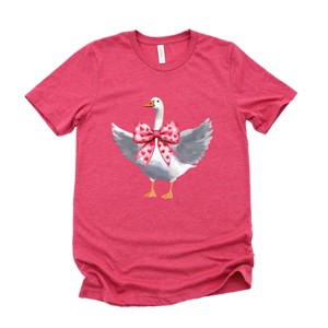 Valentine Goose Coquette - Women's Short Sleeve Graphic T-Shirt - 1 of 4