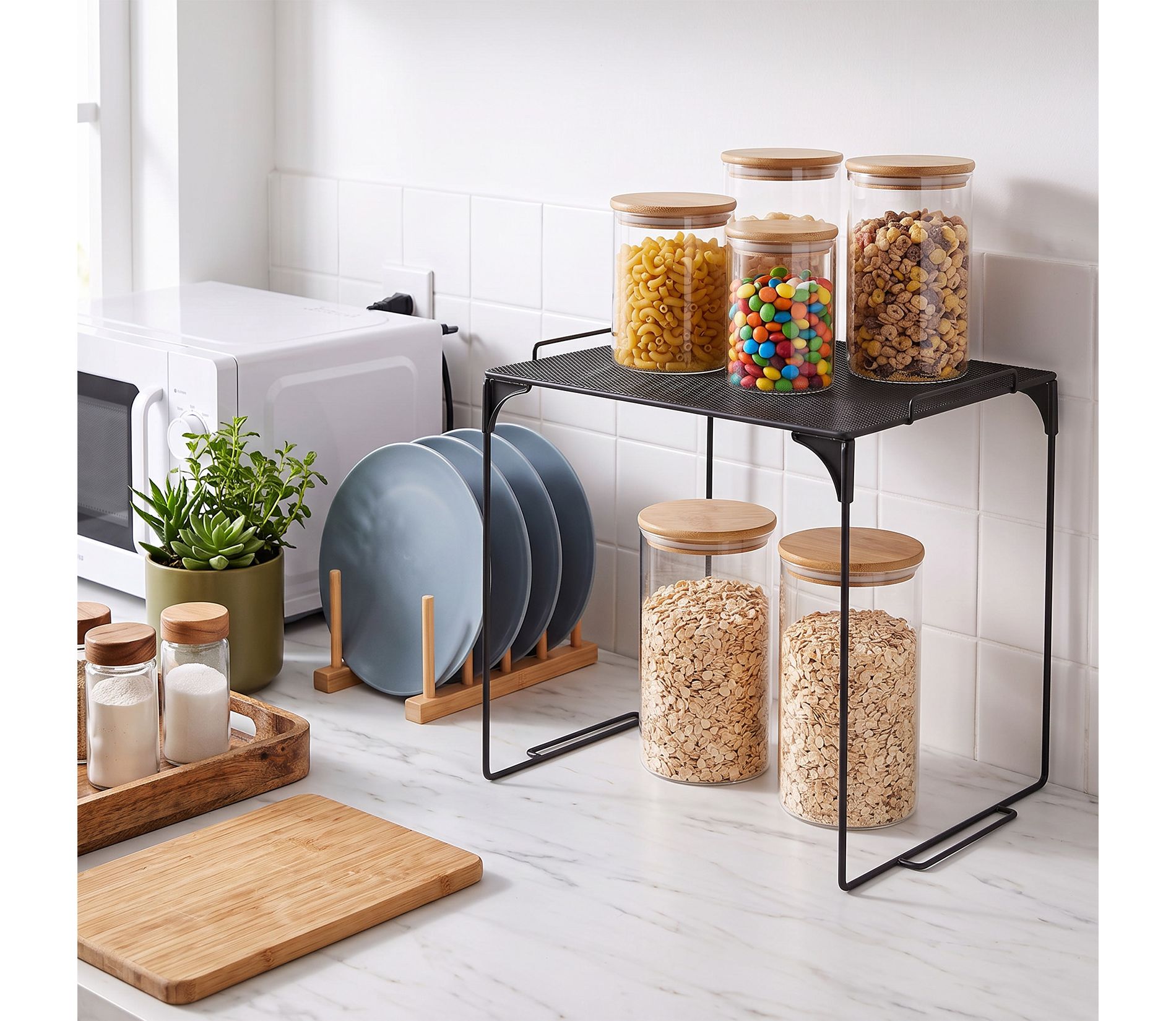 Foldable Metal Storage Shelf, Stackable Locker Organizer, Durable Space Saving Rack for School Office Gym Garage Bathroom Book Storage