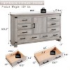 SinCiDo Farmhouse Drawer Dresser for Bedroom, Natural Texture & Metal Handles, Wood Storage Dressers Organizer for Bedroom, Living Room - 4 of 4