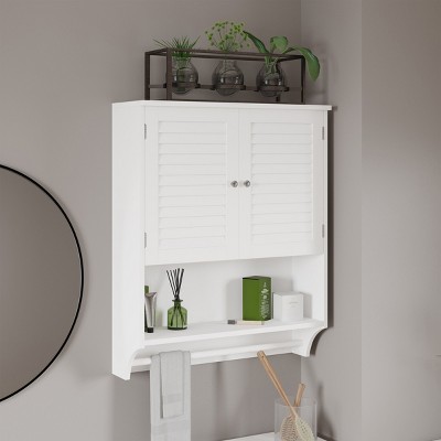 Large Capacity Wall-mounted Toilet Storage Shelf With Shower