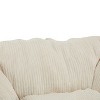 Dexmalle Beige Indoor Comfy Bean Bag Chair Lazy Sofa with HIgh Density Foam - 3 of 4