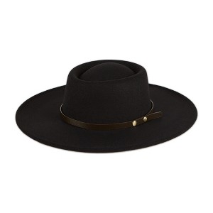 Hadley Wren Oakley Wide Brim Hat-Black - 1 of 2