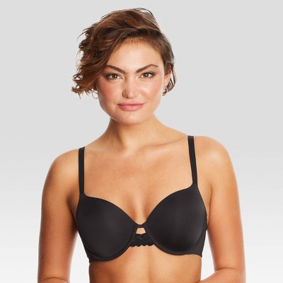 Maidenform Women's Custom Lift Natural Boost Demi Bra 9428 - Black