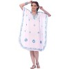 LA LEELA Women's House Daily Routine Evening Wear Loungewear Casual Bikini Kaftan Tunic Vacation Coverup Mini Caftan for Women 2X-3X White, Solid - 3 of 3