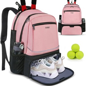 Tennis Bag Tennis Backpack for Women Men 2 Rackets with Insulated Pocket Ventilated Shoe Compartment - 1 of 4