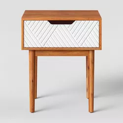 Touraco Accent Table Brown/White - Opalhouse™