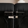 NicBex 81.48 Inch Modern Sofa Couch,3-Seater Teddy Sofa with Wooden Legs for Living Room,Bedroom,Apartment,Black - 4 of 4