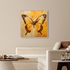 Art Remedy Golden Ochre Butterfly II Elegant Butterfly Wall Art Framed - 2 of 4