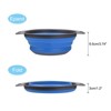 Unique Bargains Collapsible Colander Silicone Round Foldable Strainer with Handle Space Saving - image 3 of 4