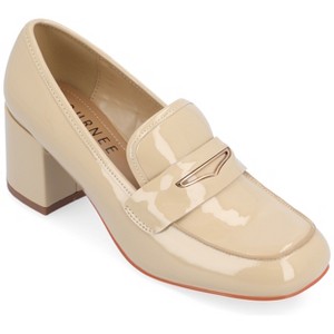 Journee Collection Womens Liyla Low Heel Square Toe Pumps - 1 of 4