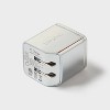 Dual Port USB-C 40W Wall Charger - heyday™ Chrome - image 3 of 3