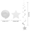 Unique Bargains Stars Hanging Party Decoration Foil Fringe Backdrop Curtains 20 Pcs - 2 of 4