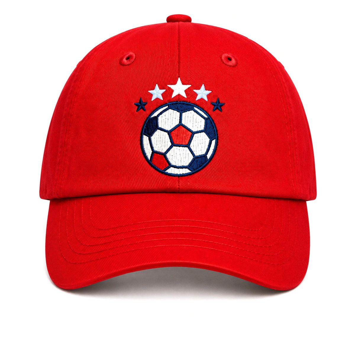 Bits & Bows USA Soccer Baseball Hat