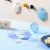 2ct Fillable Transparent Dreidels Blue/Purple - Spritz™ - 2 of 3