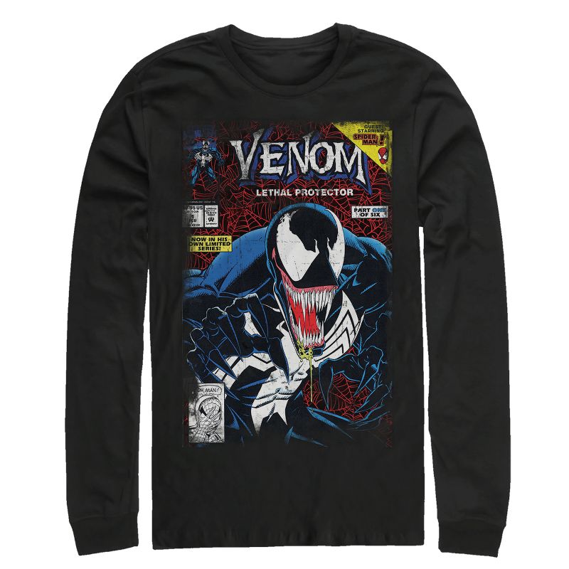Men's Marvel Venom Lethal Protector Long Sleeve Shirt, 1 of 4