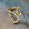Ross-Simons 0.50 ct. t.w. Bezel-Set Diamond Double-Loop Ring in 14kt Yellow Gold - 4 of 4