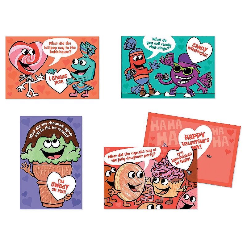 Peaceable Kingdom Valentines Cards for Kids Classroom - Set of 28 Valentines Day Gifts - Scratch Off Jokes, 2 of 5