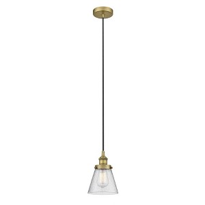 Cone - 1 Light Mini Pendant In Industrial Style-9.5 Inches Tall and 6.25 Inches Wide - 1 of 1
