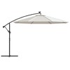 vidaXL Cantilever Garden Parasol Sand Polyester fabric Large Tiltable - 3 of 4