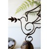 Sister Clara Metal Dove Sculpture – 14"Tall – Rustic Caged Rock Base Set of 2 by Kalalou - 3 of 3