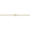 Black Bow Jewelry 0.8mm, 10k Yellow Gold, Baby Rope Chain Necklace - 4 of 4