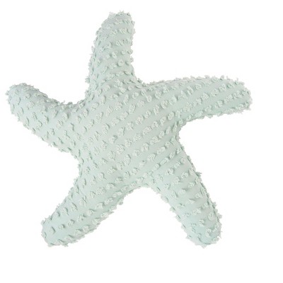 C&F Home 25" Sea Glass Starfish Shaped Throw Pillow