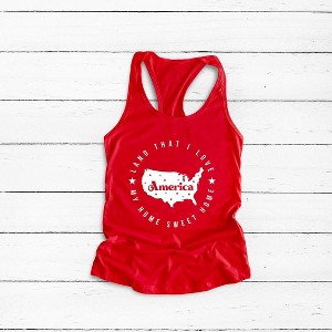 Simply Sage Market Women's Land That I Love Circle Racerback Tank - 1 of 4