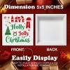 Indoor Christmas Decorations, Have a Holly Jolly Christmas Wooden Sign Decor, Farmhouse Christmas Wooden Block Sign - 3 of 3