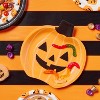 Halloween 1ct Orange/Black Striped Table Cover - Spritz™ - 2 of 3