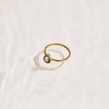EVRY JEWELS WATERPROOF Gold or Silver Plated Paloma Ring - 3 of 3