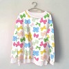 Women's Multicolored Bows Sweatshirt - Katydid - 2 of 2