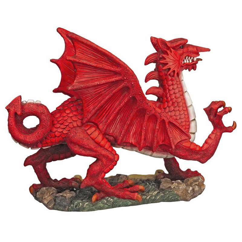 Design Toscano The Red Welsh Dragon Statue Collection: Medium, 3 of 7