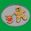 Juniors Womens Star Wars: The Mandalorian Gingerbread Cookies Mando Grogu T-Shirt - 2 of 4