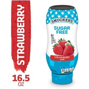 Smucker's 16.5 Ounce Squeeze Sugar Free Strawberry Each (Pack of 2) - 1 of 1