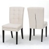 Racxily Dining Chair, a padded cushion seat with a stylish tufted backrest - 2 of 4