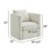 NicBex Swivel Barrel Chair with Back Cushion Accent Chair, Modern Luxury Living Room Chair Comfy Chair for Office, Bedroom - 4 of 4