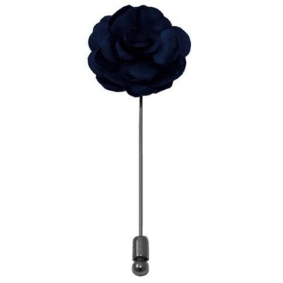 Men's Solid Color Rose Floral Lapel pin