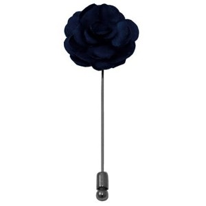 Men's Solid Color Rose Floral Lapel pin - 1 of 3