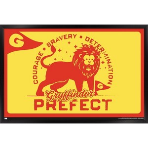 Trends International The Wizarding World: Harry Potter - Hufflepuff Clubhouse Crest Framed Wall Poster Prints - 1 of 4