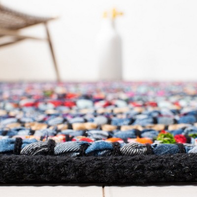 Cape Cod Handwoven Multi-Color Cotton Square Area Rug