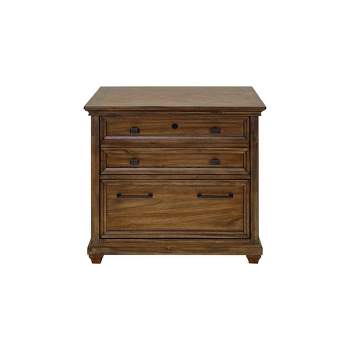 Porter Traditional Wood Lateral File Brown - Martin Furniture