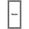 PosterPalooza | Panoramic Distressed Black Picture Frame - UV Acrylic, Foam Board Backing, Hanging Hardware - 2 of 4