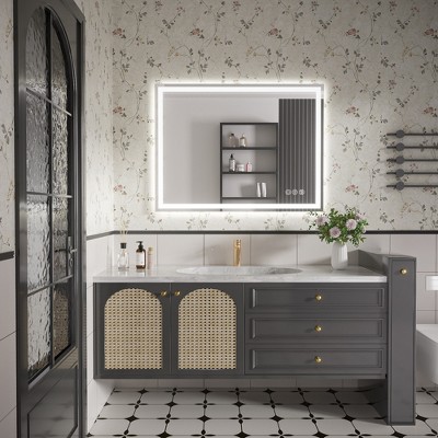 Tempered Glass Bathroom Mirror