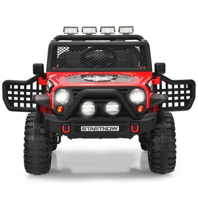 Infans 12V Kids Ride On Truck Remote Control Electric Car w/Lights&Music Red