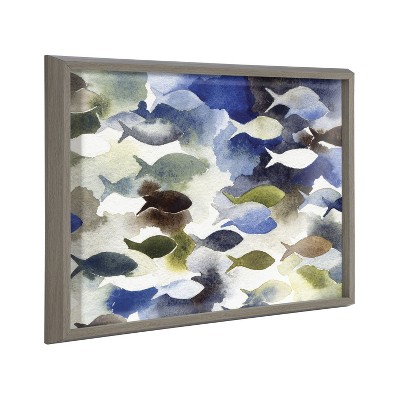 Kate and Laurel Blake Concurrent Framed Printed Glass by Janet Meinke-Lau