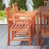 PAGED Outdoor Dining Chairs Wood Folding Chairs with Slatted Back and Slatted Seat for Patio, Outside, Lawn - 3 of 4