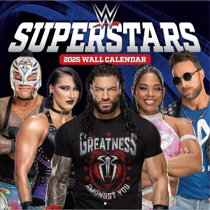 WWE Superstars 2025 12"x12" Team Wall Calendar - 1 of 4