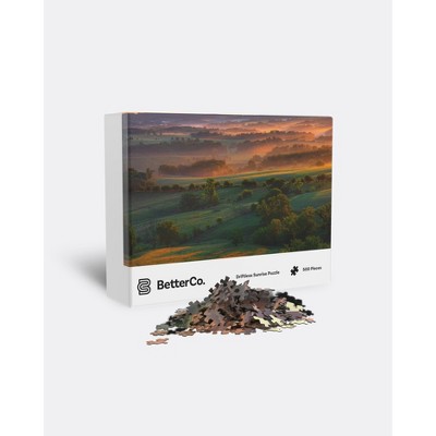BetterCo. Driftless Sunrise - 500 Piece Landscape Puzzle : Target
