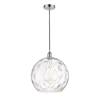 Athens Water Glass - 1 Light Pendant In Industrial Style-15.88 Inches Tall and 13 Inches Wide