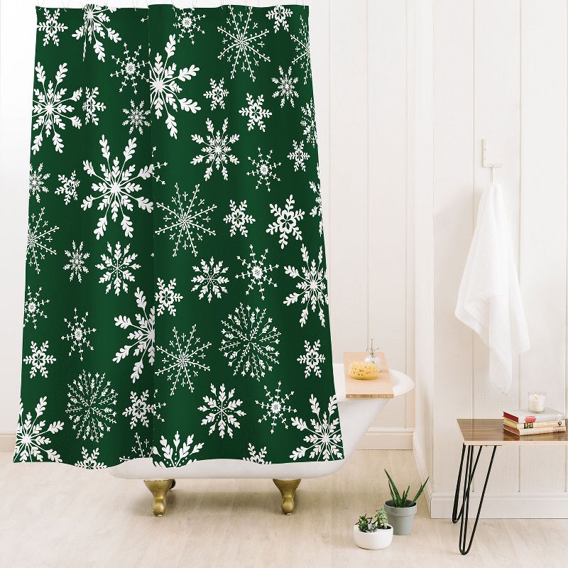 Iveta Abolina Silent Night Green Shower Curtain - Deny Designs, 2 of 4